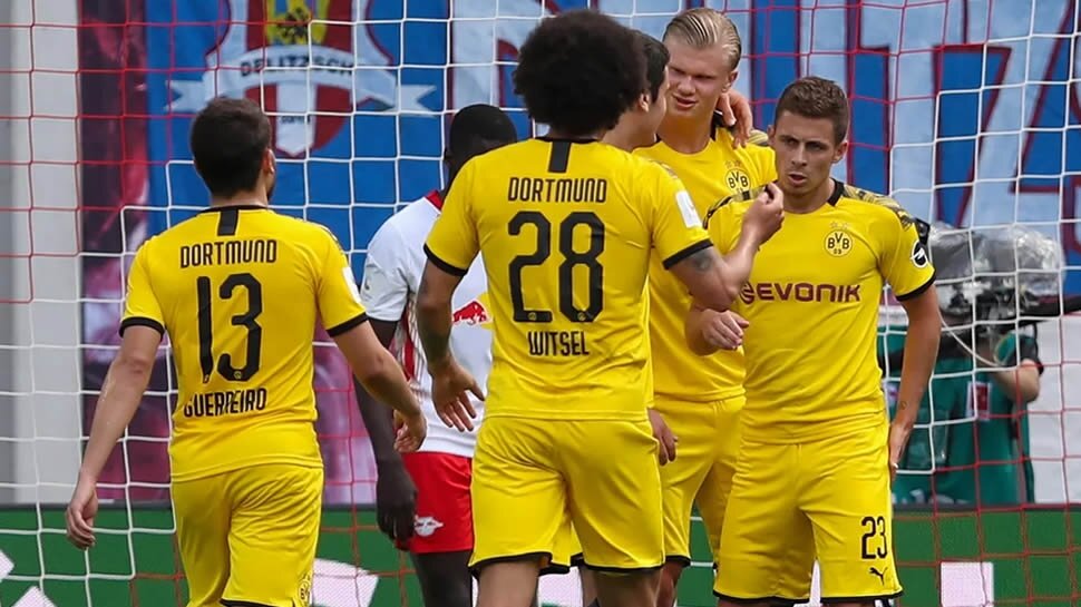 Haaland double as Dortmund seal second place