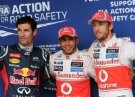 Hamilton leads McLaren front row